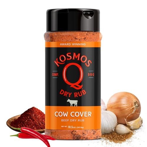 Kosmos Q Cow Cover BBQ Dry Rub, Smoky Savory Beef