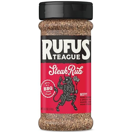 Rufus Teague Steak Rub, Premium Barbecue Seasoning for...