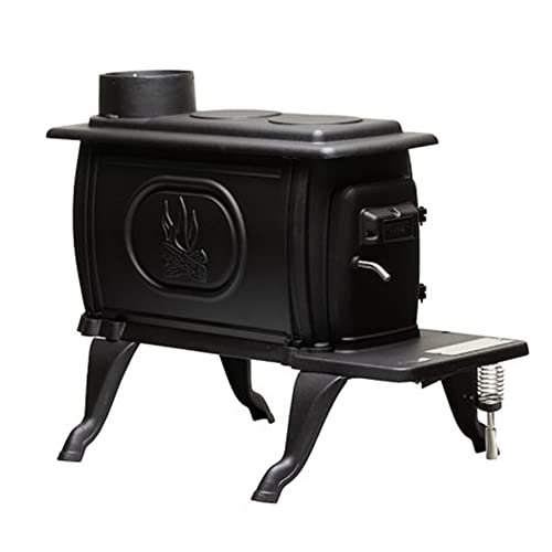 US Stove Company Cast Iron Wood Stove with Safety Handle