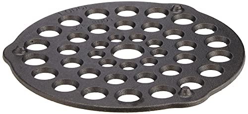 Lodge L8DOT3 Cast Iron Meat Rack/Trivet, Pre-Seasoned,...