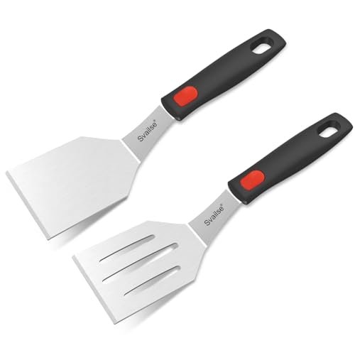 Svailse 2Pcs Stainless Steel Spatula Set, Metal Turners for...