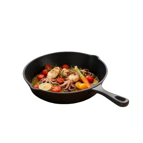 Cast Iron Frying Pan 10 Inch, Skillet for All Heat