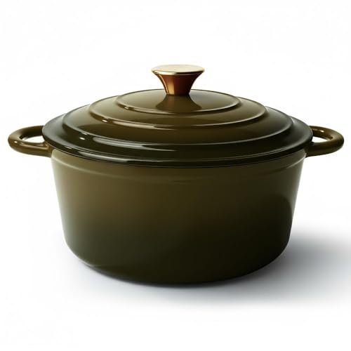 Vintage Style 6 Quart Dutch Oven Pot with Lid