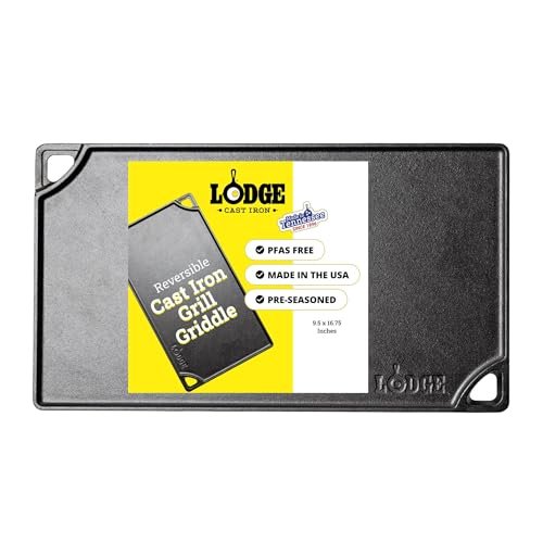 Lodge Double Play Reversible Cast Iron Grill/Griddle for...