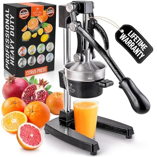 Zulay Kitchen Cast Iron Juicer - Easy-to-Clean Heavy-Duty...
