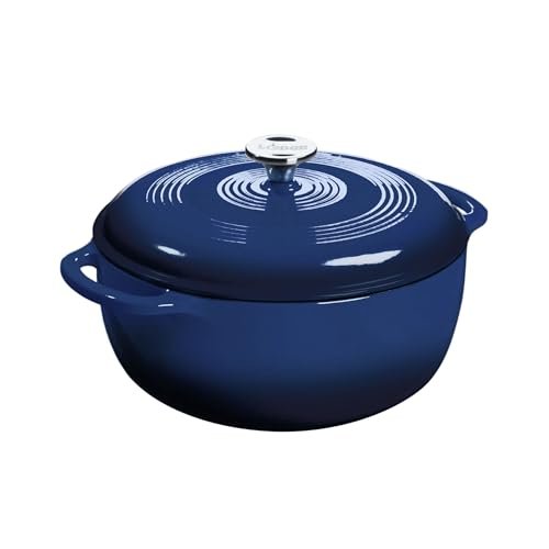Lodge Essential Enamel Cast Iron Dutch Oven for Versatile...
