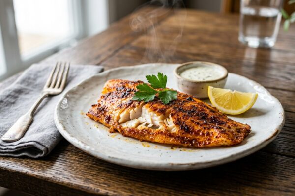air fryer tilapia recipes cooked to golden perfection with crispy spices