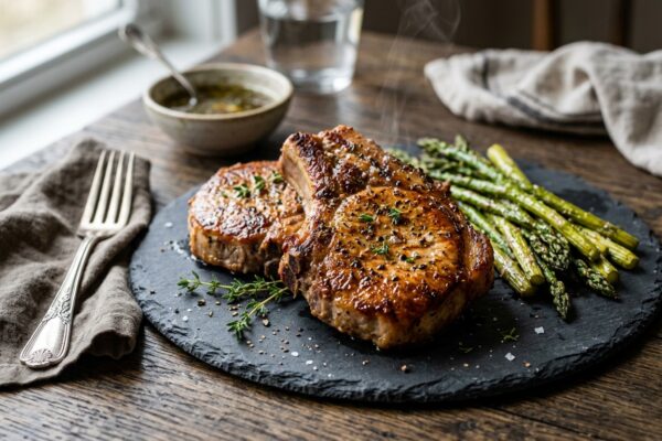 air fryer pork chop recipes with a crispy golden crust