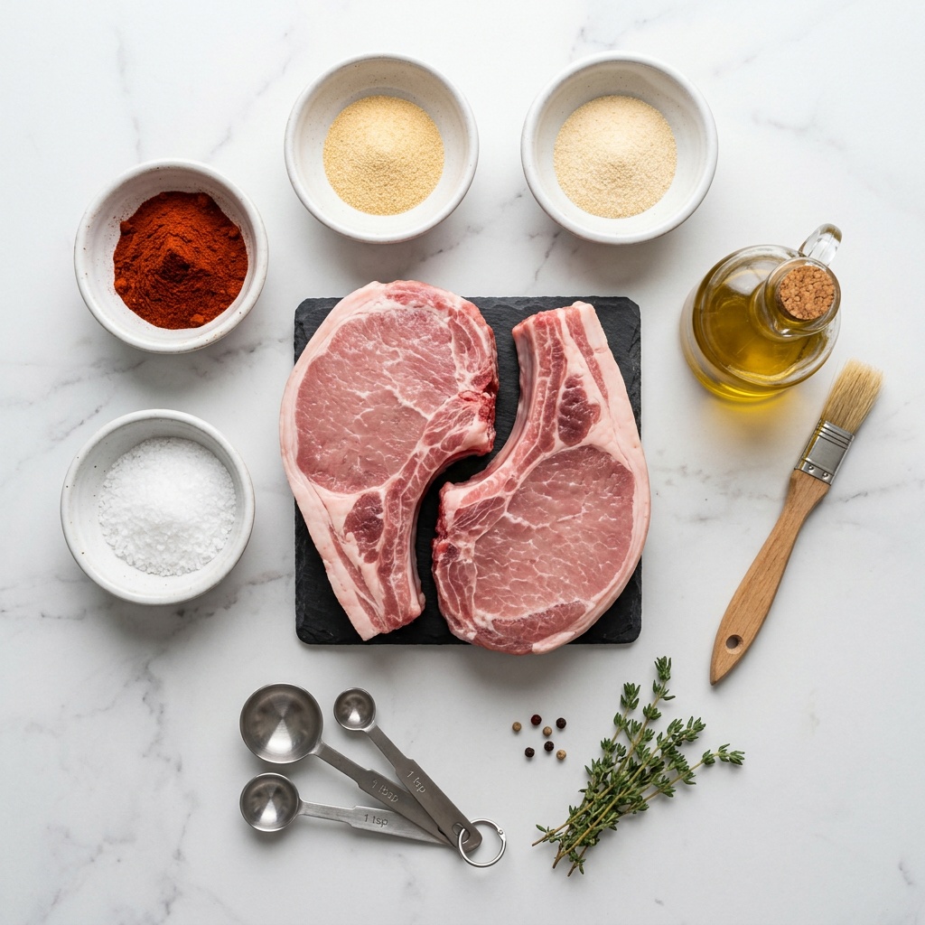 ingredients for air fryer pork chop recipes layout