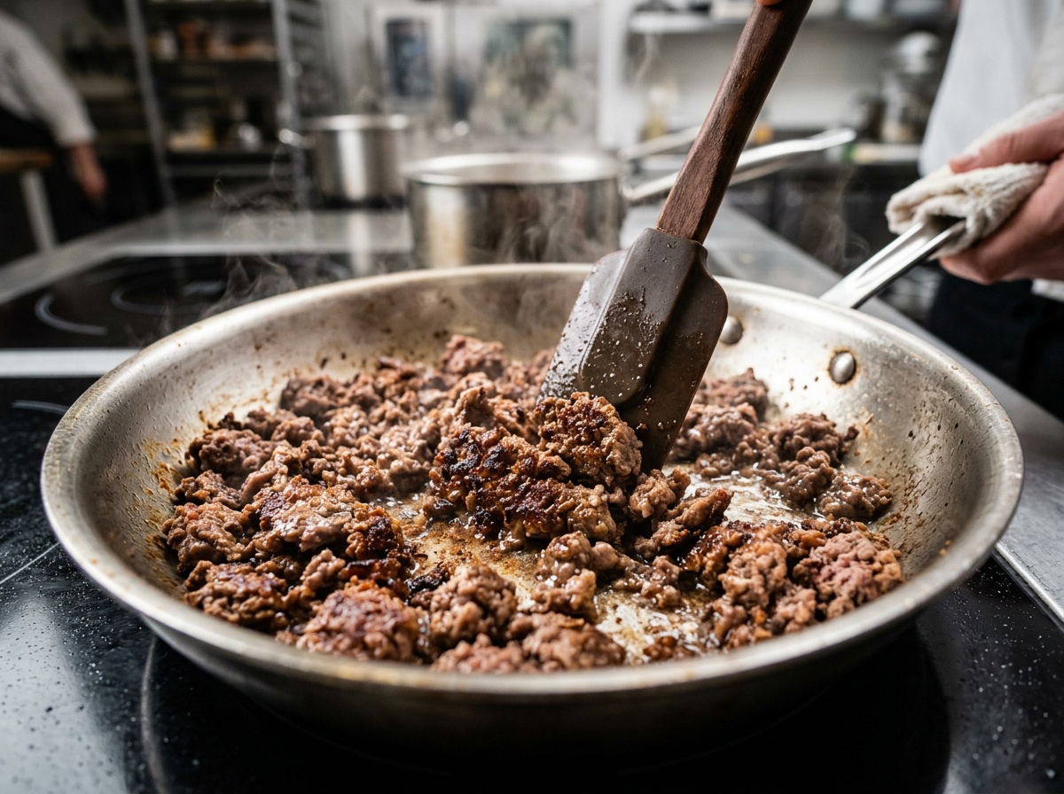browning ground beef for chop meat and rice recipes