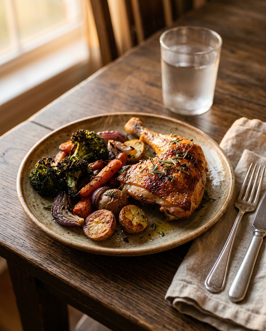 finished meal from ninja air fryer recipes on rustic table