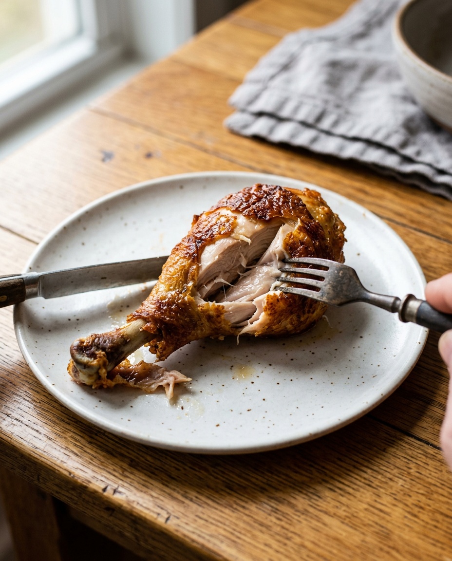 final plated air fryer chicken drumsticks recipe