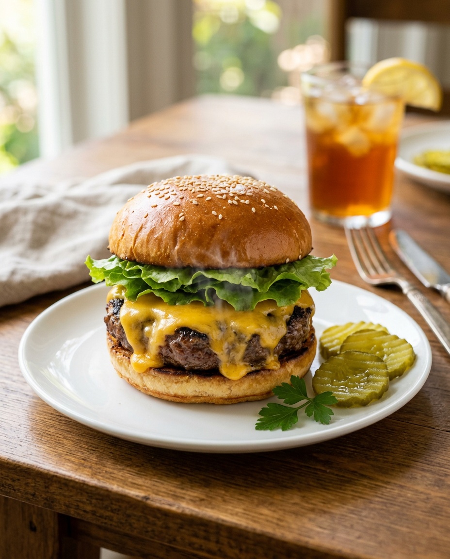 bbq burger recipes grill finished burger plating