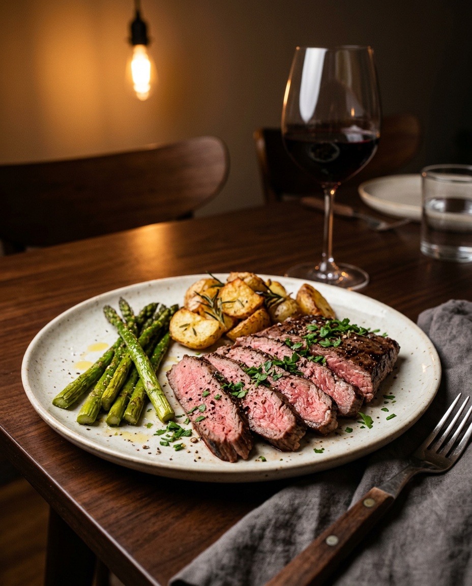beef flank steak recipes — finished dish ready for serving