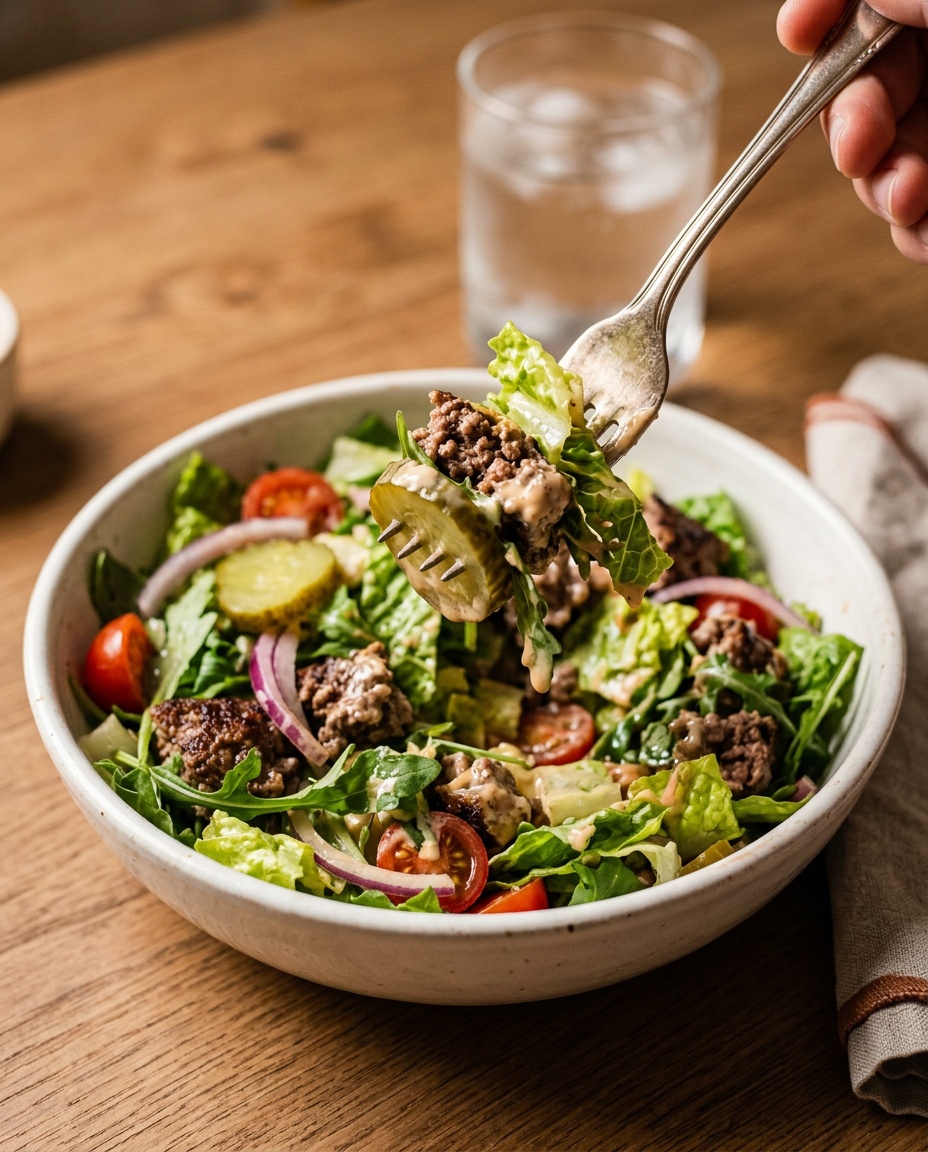 final bowl of big mac salad recipe
