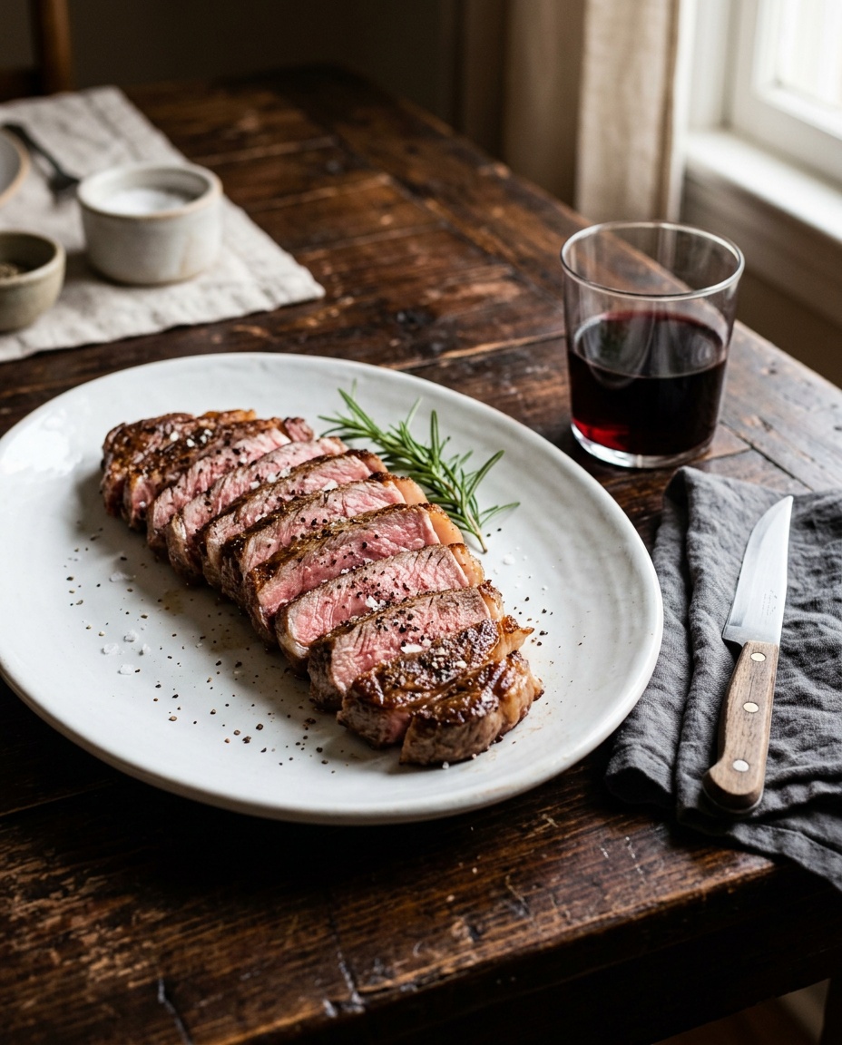 final result of delicious chuck eye steak recipe