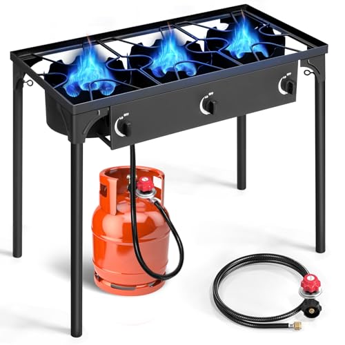 Outvita 3 Burner Propane Gas Stove for Outdoor Cooking