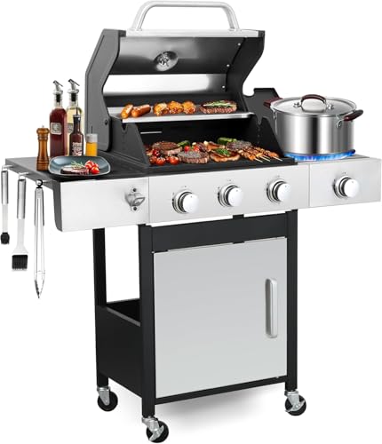 GRILL DEPOTS 3 Burner Propane Gas Grill, 39,000 BTU Outdoor