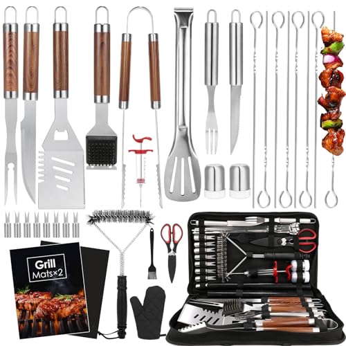 Yoehka BBQ Grilling Accessories Set, 34Pcs Heavy Duty Kit