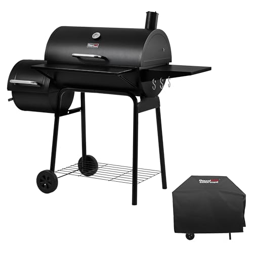 Royal Gourmet CC1830SC Charcoal Grill Offset Smoker with...