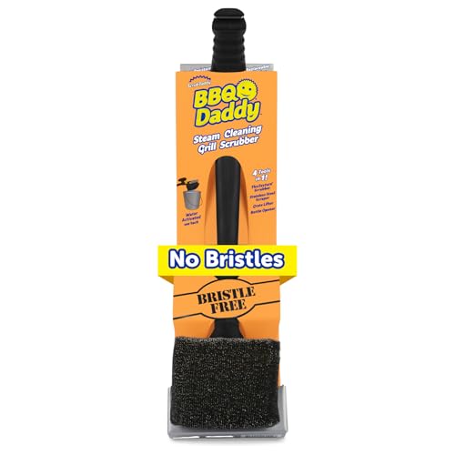 Scrub Daddy BBQ Daddy Grill Brush for Outdoor Grill...