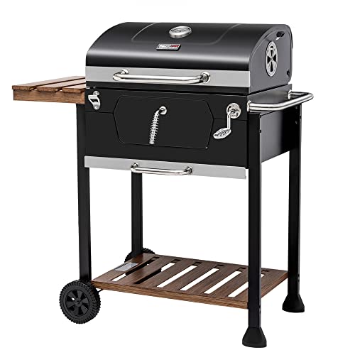 Royal Gourmet CD1824M 24-Inch Charcoal Grill, Folding Table