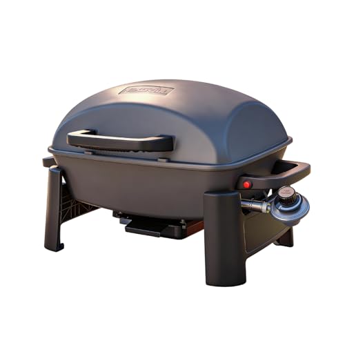 Nexgrill Tabletop 1 Burner Gas Grill, Compact aluminum frame