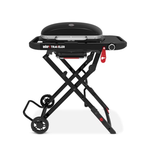 Weber® Traveler® Compact Portable Gas Grill for Outdoor...