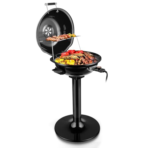 Electric Grill, Techwood Indoor/Outdoor Electric BBQ Grill,...