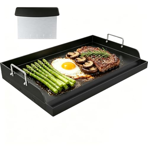 COZEER Cast Iron Griddle 25"×16",Nonstick Griddle for Gas...