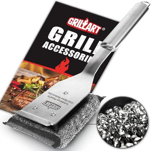 GRILLART Grill Brush Bristle Free, Safe Grill Cleaner.