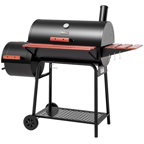 Royal Gourmet 30-Inch Charcoal Grill with Offset Smoker,...