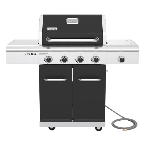 Nexgrill Deluxe 4 Burner Natural Gas Grill with Griddle...