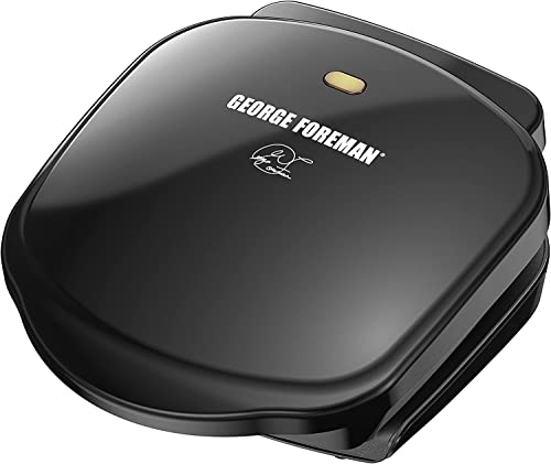 George Foreman GR10B 2-Serving Mini Grill & Panini Press.
