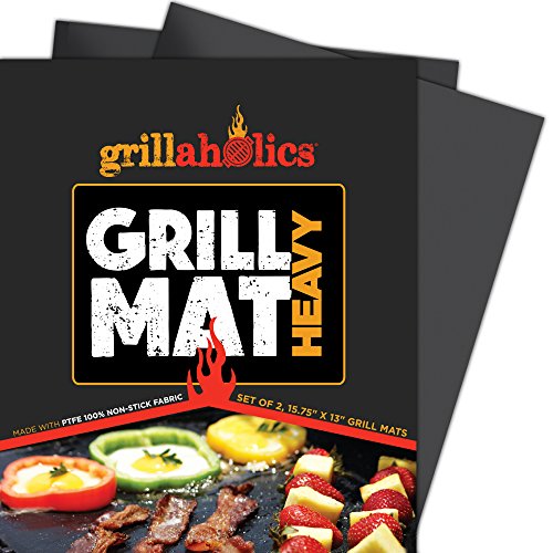 Grillaholics High-Temp Nonstick Grill Mats for Outdoor...