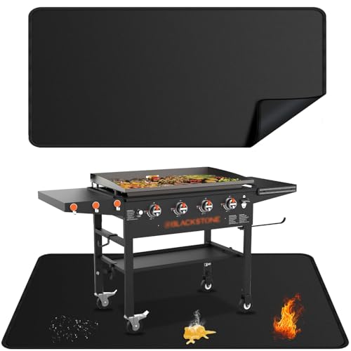 rumlick 48x30 inches Large Under Grill Mats for Decks