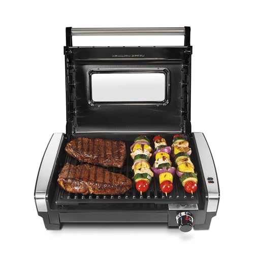 Hamilton Beach Electric Indoor Searing Grill With Lid.