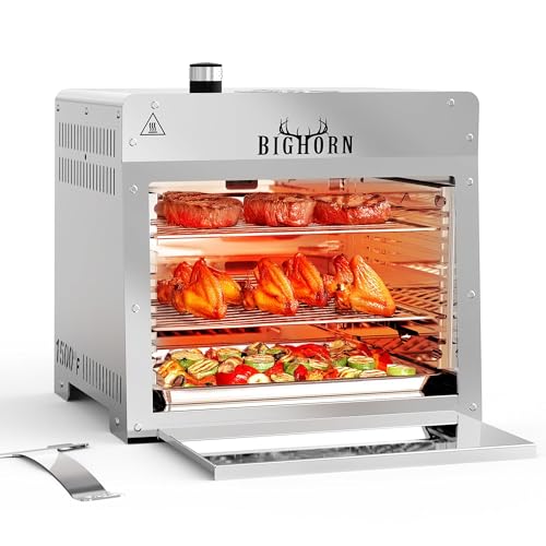 BIG HORN OUTDOORS Infrared Propane Gas Grill 1500°F fast...