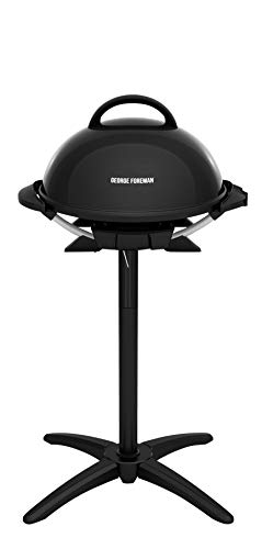George Foreman Indoor/Outdoor Electric Grill with Stand,...