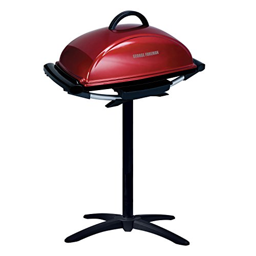George Foreman Indoor/Outdoor Electric Grill with Stand