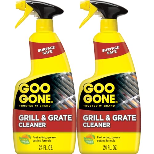 Goo Gone Grill and Grate Cleaner Spray degreases smokers.