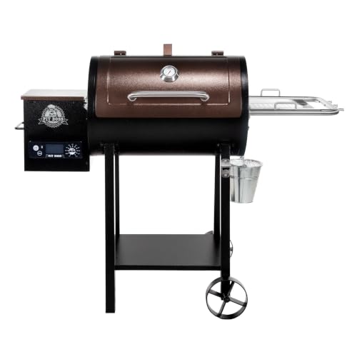 Pit Boss 440 Mahogany Series Wood Pellet Grill with Flame