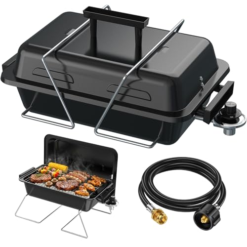 BESTFIRE Portable Propane Gas Grill with New 2-in-1 Valve.