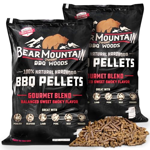 Bear Mountain Gourmet Blend Pellets for Smoker, Grill 20lb