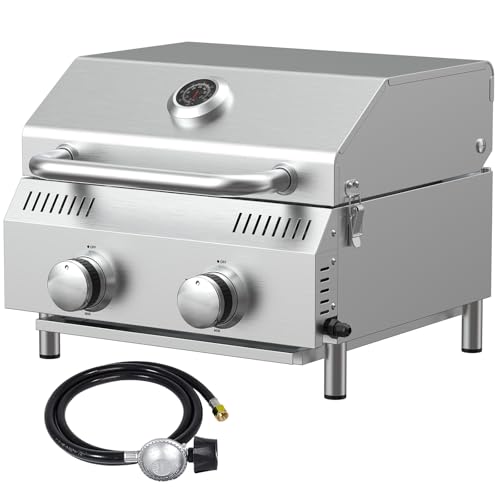 Bestfire Tabletop 2-Burner Gas Grill, 20,000 BTU Portable