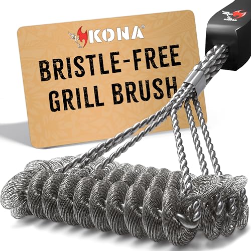 Kona Safe/Clean Bristle-Free Grill Brush - Stainless Steel...