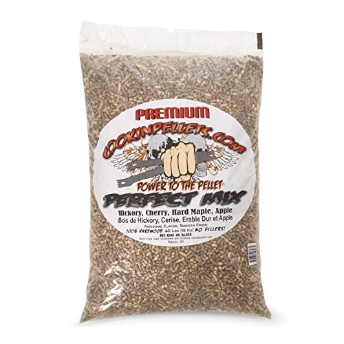 CookinPellets Perfect Mix Natural Hardwood Hickory, Cherry,...