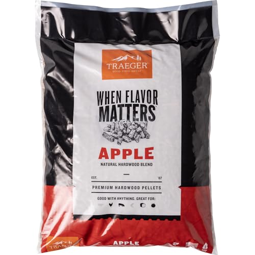 Traeger Grills Apple 100% All-Natural Wood Pellets for...