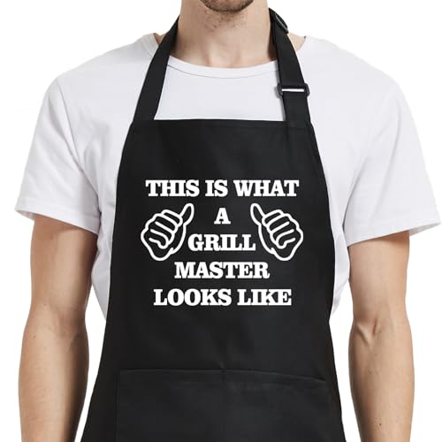 Oxpaynop Funny Grill Aprons for Men, BBQ Dad Chef Gift