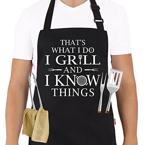 ALIPOBO Funny Grilling Aprons for Men - Chef BBQ Apron
